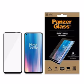 PanzerGlass E2E Super+ karastatud klaas on OnePlus Nord CE 2 - with must raamiga
