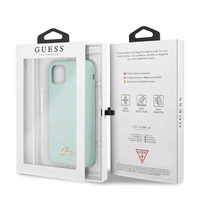 Guess GUHCN58LSLMGG iPhone 11 Pro roheline/roheline kõva ümbris Silikoonist Vintage Gold Logo