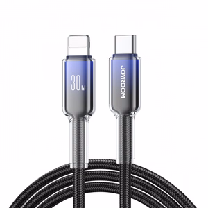 USB kaabel Joyroom „S-A42“ must „Type-C / Lightning“ 120cm (kuni 30W)
