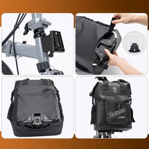 Rockbros AS-158 juhtraua kott kokkupandavale jalgrattale Brompton 18L - must