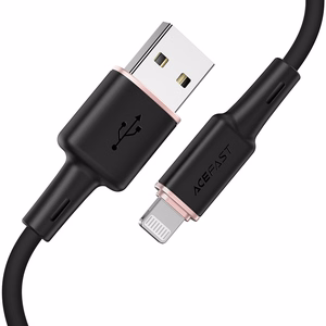 Acefast кабель MFI USB - Lightning 1.2m, 2.4A чёрный (C2-02 black)