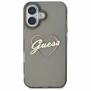 Guess IML Heart Ümbris jaoks iPhone 16 Plus - must