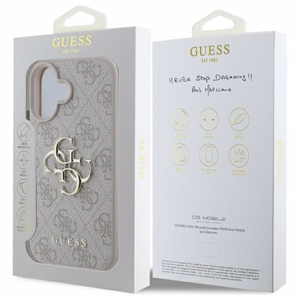 Guess 4G Big Logo Ümbris jaoks iPhone 16 - Roosa