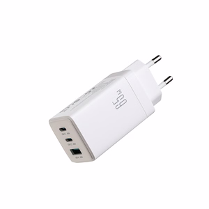Joyroom JR-TG10 65W GaN 2x USB-C + USB-A сетевое зарядное устройство с кабелем USB-C — USB-C 100W 1.2м — белый