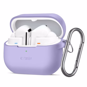 Tech-Protect Silicone Hook Ümbris jaoks Samsung Galaxy Buds 3 / 3 FE / 3 Pro - Purple