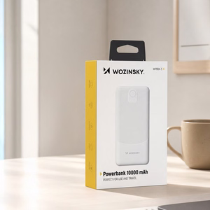 Wozinsky Wpower WPBBK-3 10000 mAh 10W akupank, 2x USB-A 2A, valge