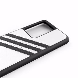 Adidas OR Moudled Ümbris PU jaoks Samsung Galaxy S20 Ultra - valge and must