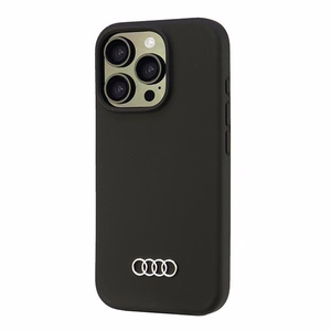 Audi Silicone Чехол iPhone 16 Pro 6.3" чёрный/чёрный жёсткий чехол AU-LSRIP16P-Q3/D1-BK