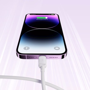 Joyroom Multi-Color Series A14 Lightning / USB-A 2.4A 1.2 m cable - white