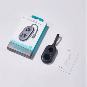 Akupank Joyroom JR-W09 must 2500mAh (juhtmevaba laadimine) + integreeritud Type-C kaabel