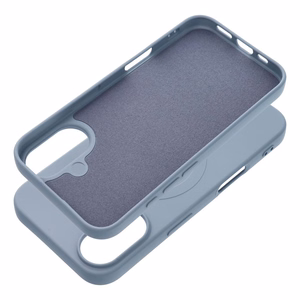 SILICONE MAG COVER (big hole) Ümbris compatible with MagSafe jaoks IPHONE 17 light sinine