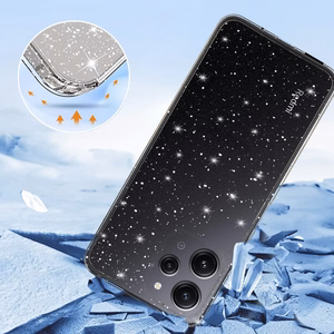 Crystal Glitter Ümbris jaoks Xiaomi Redmi 12 Hõbedane