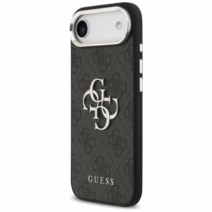 GUESS ümbris jaoks IPHONE 17 Air GUHCP17MP4G4SMCK (4G PU Leather Ümbris with Big 4G and Classic Logo and Hõbedane Metal Camera Frame) must
