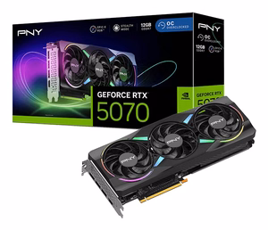 PNY GeForce RTX 5070 EPIC-X RGB OC NVIDIA 12GB GDDR7 videokaart