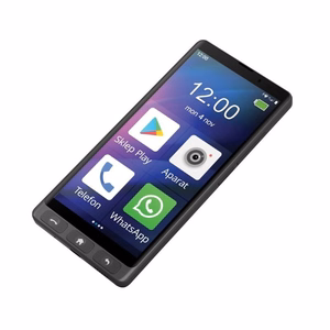 Nutitelefon - MAXCOM MS601 must + läbipaistev tagaümbris