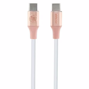 Guess Ebossed Logo USB-C / USB-C Kaabel 1.5m Fast Charging - roosa