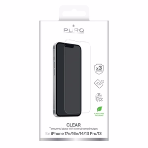 Закалённое стекло Puro для iPhone 16e/17e
