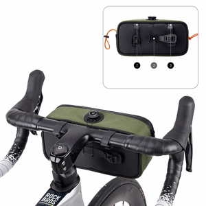 Rockbros TL001 ROAD TO SKY 1.9L veekindel jalgratta juhtraua kott - roheline