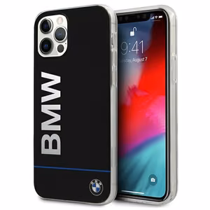 BMW Hardcase Signature Printed Logo Ümbris iPhone 12 / 12 Pro - must