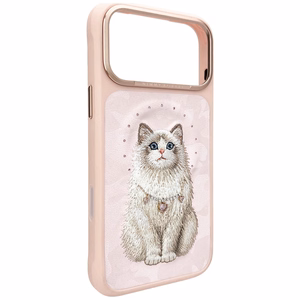 Nimmy Lucky Fashion Cat MagSafe ümbris iPhone 17 Pro roosa