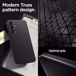 Spigen Liquid Air Ümbris jaoks Samsung Galaxy A55 5G - Matte must
