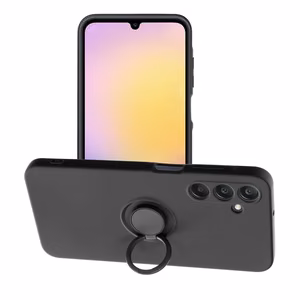 SILICONE RING ümbris jaoks SAMSUNG A25 5G must