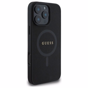 GUESS ümbris jaoks IPHONE 16 Pro Max compatible with MagSafe GUHMP16XPSAHMCK (PU Saffiano Classic Logo) must