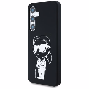 KARL LAGERFELD ümbris jaoks SAMSUNG S25 KLHMS25SPNYKGRTK (Magnetic Silicone Graffiti Ikonik) must