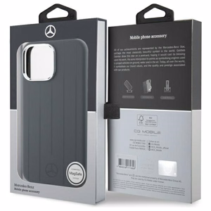 Mercedes Silicone Vertical Tonal Stripes MagSafe Ümbris jaoks iPhone 16 Pro Max - hall