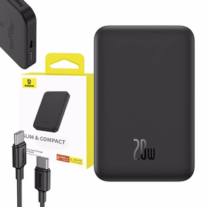 Magnetic Mini Powerbank Baseus 5000mAh, USB-C 20W (must)
