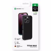 AmazingThing Titan Max Ümbris with 600D Aramid Fibers jaoks iPhone 16 Pro - Must