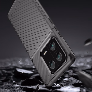 Thunder Ümbris ümbris jaoks Xiaomi 13 Pro silicone armor ümbris must