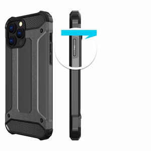 Hübriidarmor ümbris iPhone 14 Pro Max soomustatud hübriidümbris must