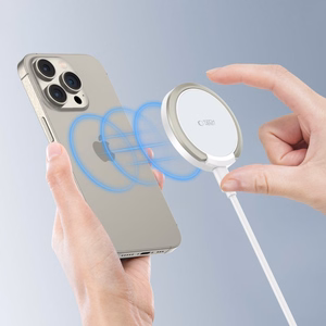 Tech-Protect QI15W-A33 Induktiivne Laadija koos MagSafe and Alus koos USB-A / USB-C Kaabel - valge