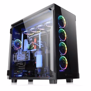 Thermaltake View 91 TG RGB arvutikorpus, Ultra Tower, must