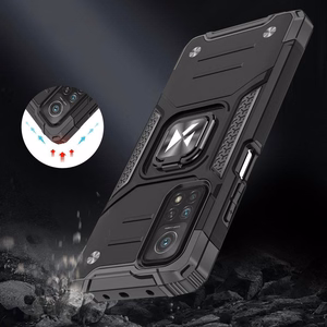 Wozinsky Ring Armor прочный гибридный чехол + магнитный держатель Mi Poco M4 Pro 5G / Redmi Note 11 5G (China) / Redmi Note 11T 5G / Redmi Note 11S 5G чёрный
