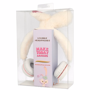 GJBY kõrvaklapid - Plush RABBIT Valge