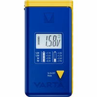 VARTA battery tester with digital display (AA, AAA, Type C, Type D, 9V, button) 893101111 sinine