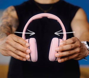 Skullcandy Crusher 540 aktiivsed kõrvapealsed kõrvaklapid, roosa (Soft Pink)