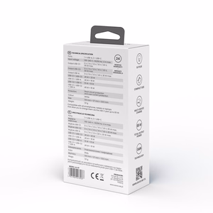SAVIO LA-07 GaN 65W mains charger, USB, QC4.0+, PD 3.0, valge