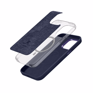 Crong Color Cover LUX Magnetic ümbris seadmele iPhone 15 Pro, MagSafe'iga ühilduv, tumesinine