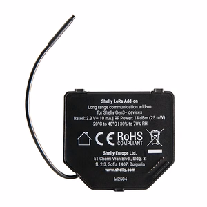 Komplekt of 2 EU868 Relays jaoks gen.3/4 Shelly LoRa Add-on