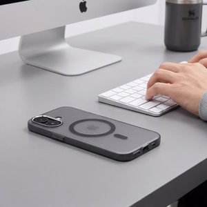 Tech-Protect MagZero MagSafe-ümbris iPhone 17 jaoks, mattmust