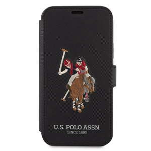 US Polo USFLBKP12SPUGFLBK iPhone 12 mini 5,4" tšarny/must raamat Polo tikandiga kollektsioon