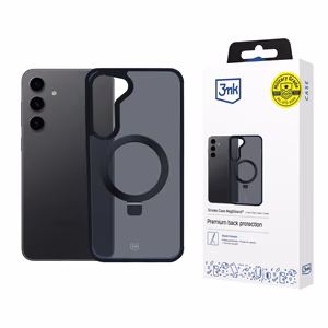 3mk Smoke Чехол Mag&Stand для Samsung Galaxy S24+ - чёрный