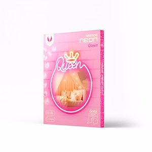 Neon MIRROR LED QUEEN warm white pink FMNE04 Forever Light