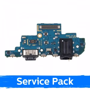 Charging Port Ühildub Samsung A525 A52 4G / A526 A52 5G Koos Flex / Plata Original (Service Pack)