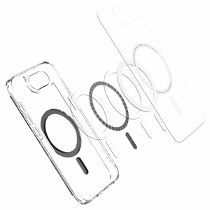 Spigen Ultra Hybrid MagSafe iPhone 16e Carbon Fiber Ümbris - Clear