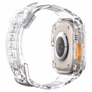 Spigen Rugged Armor Pro ümbris ja rihm Apple Watch Ultra 49 mm jaoks (läbipaistev)