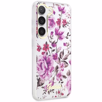 Guess GUHCS23SHCFWST S23 S911 valge/valge hardcase Flower Collection